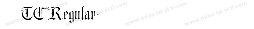 更紗黑體 TC Regular字体转换